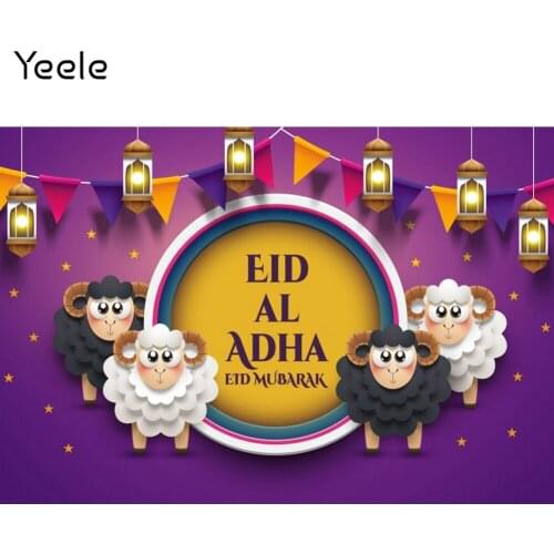 Yeele Eid Al Adha Islamic Arabic Arabian Backdrops Sheep Banner Dots Backgrounds Photocall Photography For Studio Shoots Props