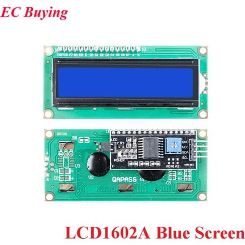 1602 LCD Display Module Blue Screen IIC/I2C LCD1602 PCF8574 Adapter Plate for Arduino LCD1602A