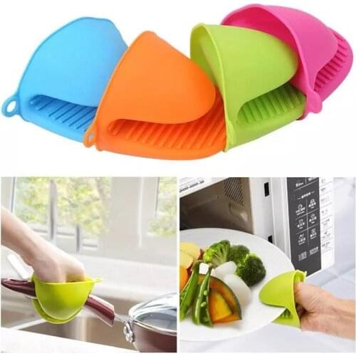 2pc High Quality Kitchen Baking Silica Gel Heat Insulation Clip Anti Scalding Non Slip Gloves Household Bowl Oven Microwave Oven