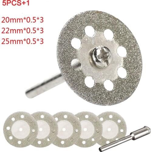 20-30MM 5PCS Abrasive Disc Dremel Diamond Grinding Wheel Saw Cutting For Dremel Rotary Tools Accessories with Mandr