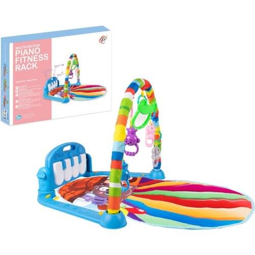 2021 Baby 0-3 Years 83x63x50cm Multifunction Piano Fitness Rack Music Sport Indoor Toys Gift Girl Holiday Play Mat Puzzel Mat