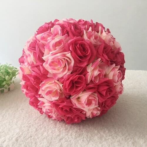 30cm Diameter Good Quality Flower Ball Wedding Home Office Supermarket Decoration Store Background Artificial Flower Ball