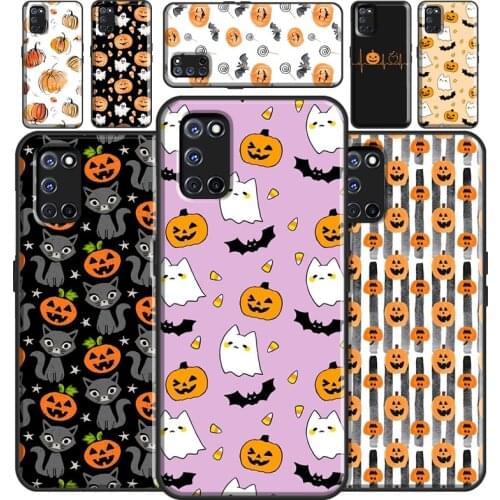 Halloween Pumpkins Case For OPPO A15 A91 A83 A3S A5S A1K A52 A72 A5 A9 A31 A53 2020 Find X3 Pro F5 F7 Cover