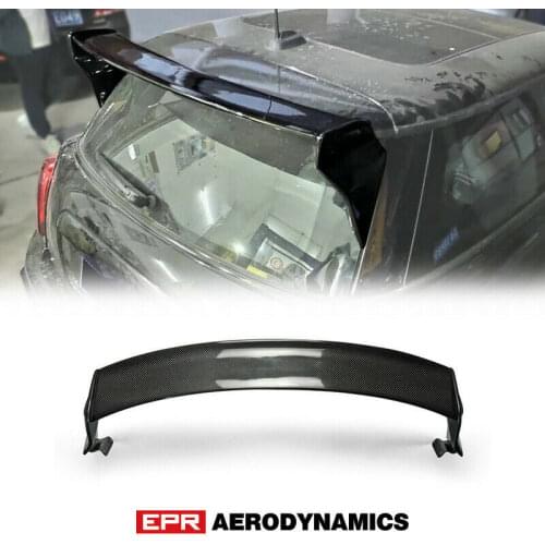 For Mini F56 GP Style Carbon Fiber Black Glossy Finished Rear Spoiler Wing with adjustable blade Exterior accessories body kit