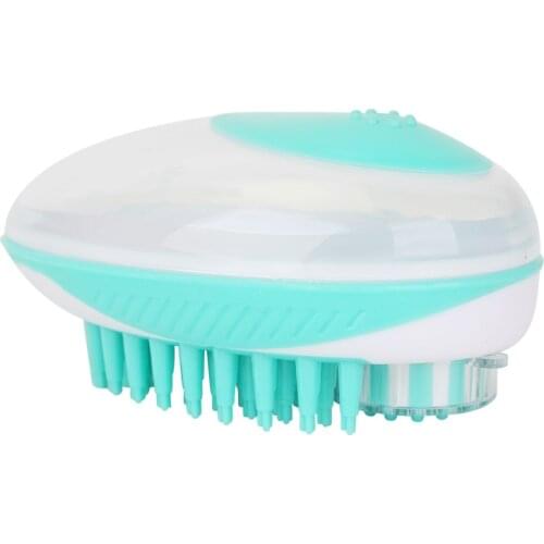 Pet Dog Bath Brush Comb Silicone SPA Shampoo Massage Brush Shower Hair Removal Comb For Dogs Cats Cleaning Grooming Tool CW0016