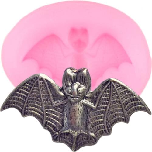DIY Halloween Bats Fondant Silicone Molds Cake Decorating Tools Candy Polymer Clay Chocolate Gumpaste Moulds