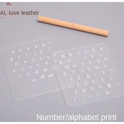 Leather Letter Punch Translucent Handmade Leather Engraving Numeric Symbol Leather Product Printing Tool Movable Copper Mould