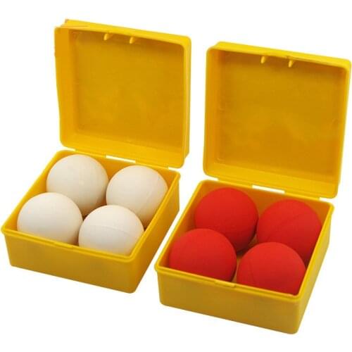 Good Quality Best One Ball To Four White Red Soft Rubber Multiplying Ball Stage Magic Tricks Magician Props Magic Toys Magician
