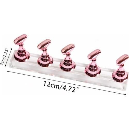 Magnetic Nail Holder Practice Nail Art Nail Holder For Acrylic Nails Painting Nails Practice Display Stand Acrylic Nail