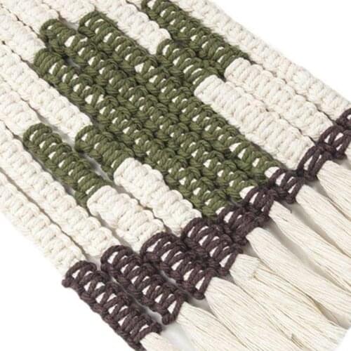 Wall Hanging Cotton Rope Tapestry DIY Craft Home Decor Backdrop Living Room