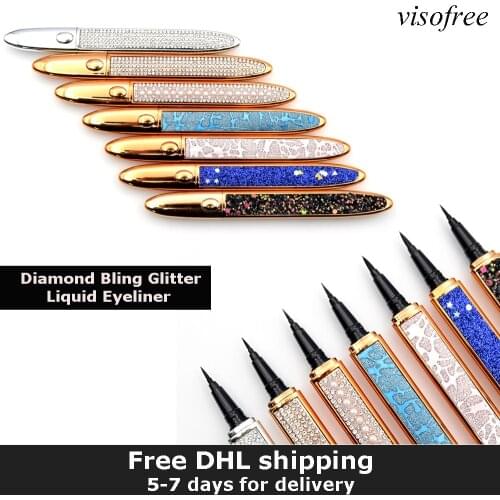 New Magic Self-adhesive Eyeliner Pen Glue-free Magnetic-free for False Eyelashes Waterproof No Blooming Eye Liner Pencil Bulk