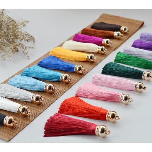 Zinc Based Alloy & Polyester Tassel Pendants Tassel For DIY Jewelry Making Findings Curtains Decor Accessories 25mm, 10 PCs