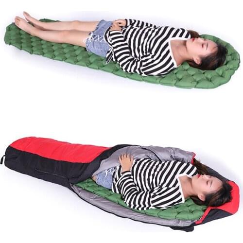 Self-inflated Outdoor Outdoor Camp Tent Sleeping Pad Picnic Camping Mat Built-in Foot Air Pump Inflatable Cushion Beanbag Beach