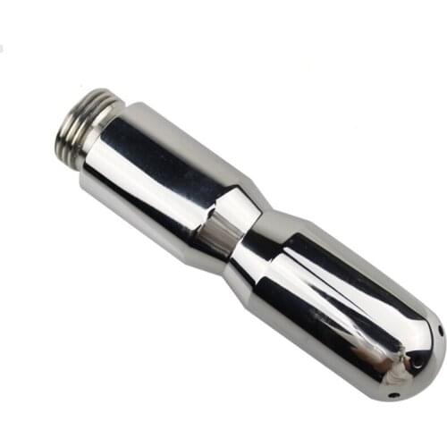 SODANDY Metal Anal Plug Butt Plug Cleaning Syringes Sex Toys Fetish Washable Anal Through Thru Hole Shower Head