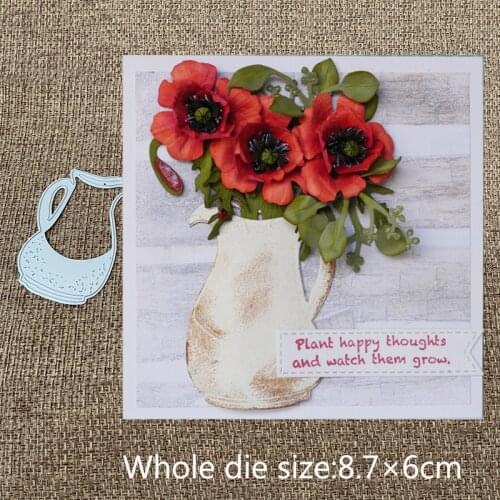 XLDesign Craft Metal Cutting Dies cut die flower Pottery Pitcher Scrapbooking Paper Card Craft Album DIY Embossing Die Cuts