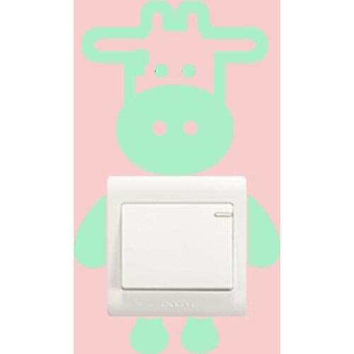 1pcs Switch Cover Room Decor 3D Silicone On-off Switch Sticker Luminous Switch Outlet Wall Sticker Tool On-off Accessories