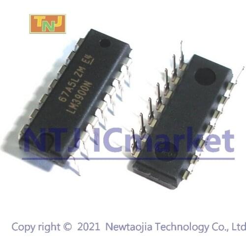 10 PCS LM3900N DIP-14 LM3900 QUADRUPLE NORTON OPERATIONAL AMPLIFIERS IC CHIP