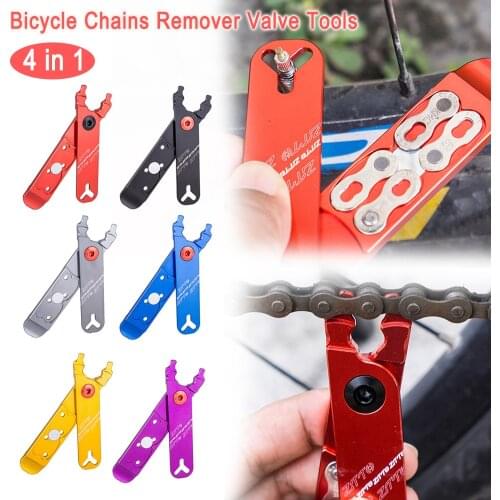 2020 4-in-1 Bicycle Chain Magic Buckle Quick Release Buckle Splitter Bicycle Chain Repair Tool Bicycle Chains Remover Valve Tool