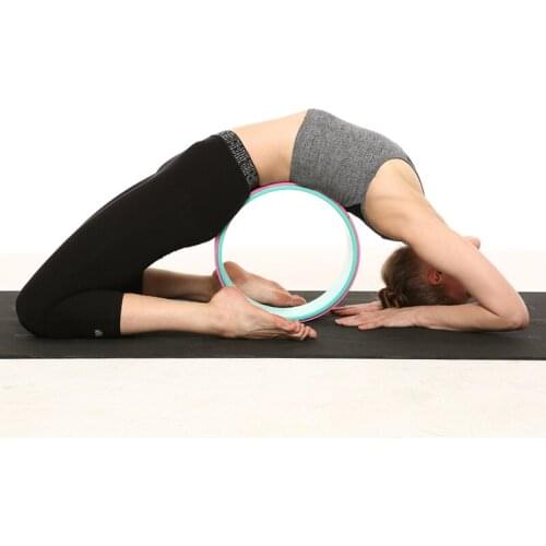 33*14cm Yoga Wheel Waist Shape Bodybuilding Professional Fitness Equipment Pilates Nonslip Yoga Circles Back Training