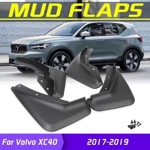 4Pcs Car Mudflaps Front Rear Mud Flaps Mudguards Splash Guards Fender Flares For Volvo XC40 2017 2018 2019 Accessories