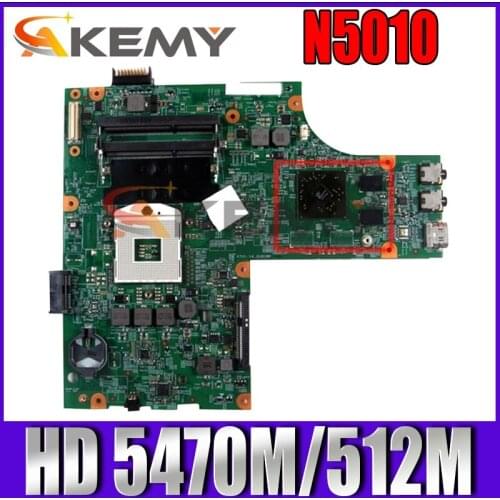 Akemy For DELL Inspiron N5010 Laptop Motherboard CN-0VX53T VX53T 48.4HH01.011 HM57 HD 5470M/512M Laptop Motherboard
