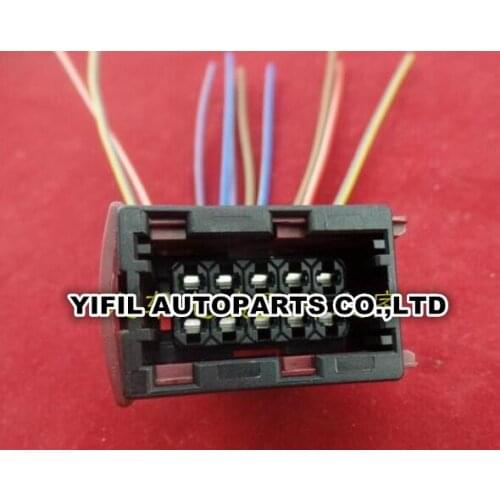 10 Pin/Way AMP Car Headlamp Light Assembly Harness Connector Plug With Wire Pigtail For Buick Excelle Lacrosse 1-965423-1