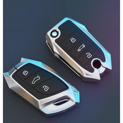 Zinc Alloy Silica Gel Key Case Cover for Roewe RX5 MAX I5 i6 RX3 RX8 erx5 350 360 750 W5 2015 2018 2019 2020