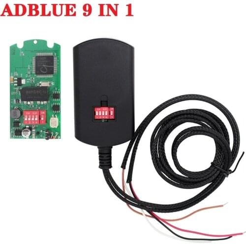 AdBlue Emulator System Box 9 IN 1 For MEN/MB/SCANIA/IVECO/DAF/RENAULT/CUMMINS Ad Blue 9in1 SCR&NOX A+Version Full Chip 8 IN 1