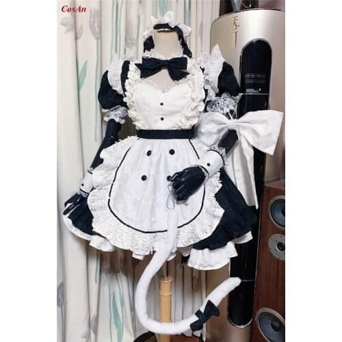 Game Destiny Child Satomi Cosplay Costume Fashion Maid Outfit Unisex Activity Party Role Play Clothing High Quality Custom-Make