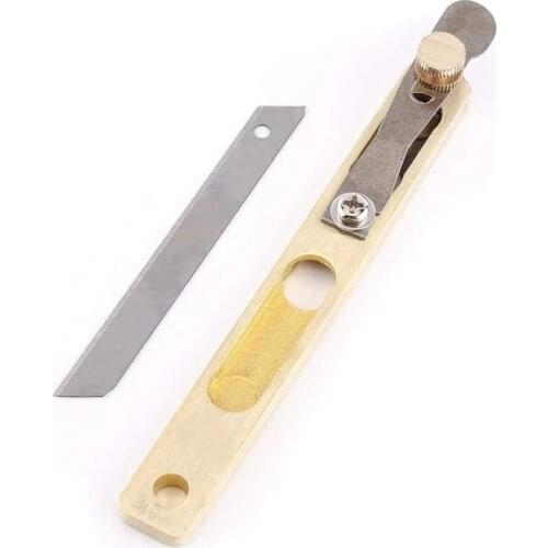 HOT Leather Cutter Tool Copper and Stainless Steel Positioning Line Strip Cutter Leather Craft DIY Tools Kit for Leather