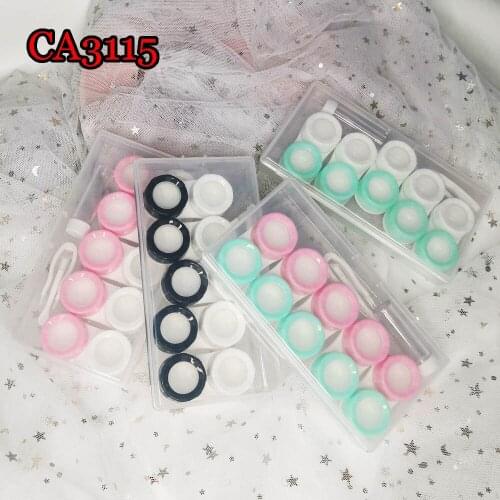 Lovely Pupil Box 5 Pairs of Macaron Contact Lens Companion Box Multi-color Film Storage Box