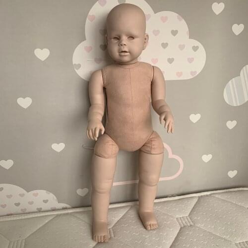 NPK 28Inch Reborn Doll Kit Peggy Huge Baby Toddler with Straight Leg Standing Doll fresh color Unassembled Kit