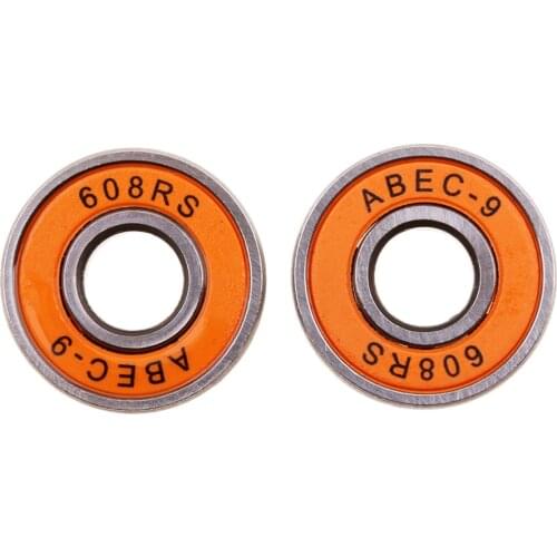 Lot 8 Frictionless Skateboard Bearing 8mm Longboard/Inline/Hockey/Roller