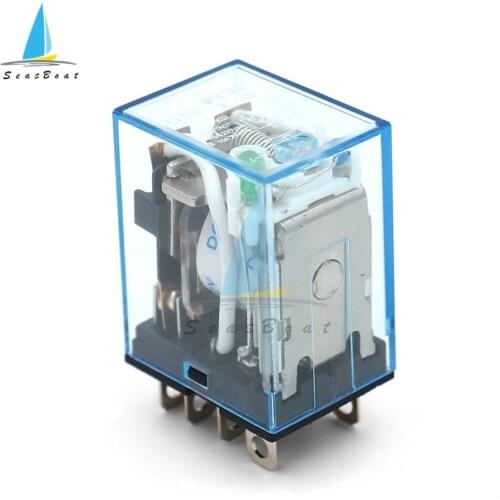 AC 220V DC 12V 24V LY2NJ HH62P Electronic Micro Mini Electromagnetic Relay 10A 8PIN Coil DPDT Coil Power Relay