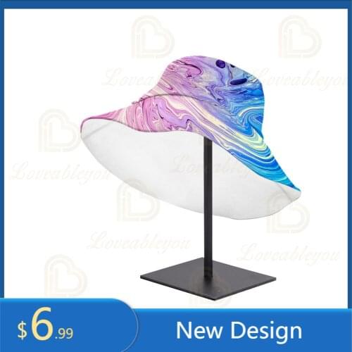 Fashion Women Solid Color Art Flat Cotton Reversible Fisherman Casual Wild Sun Hat Bucket Cap