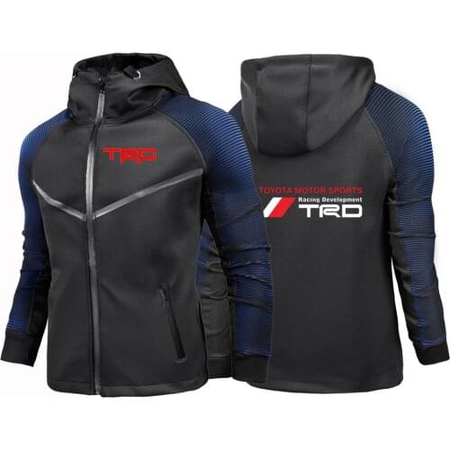 2021 Mens Toyota TRD Motorsport Tight Racing Suit Rainproof Sportswear Popular Casual Jacket Zipper Print Coats Streetwear Tops