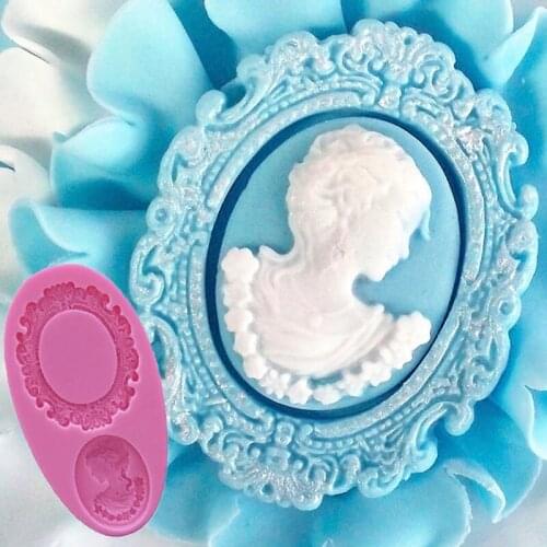 DIY Mirror Fondant Cake Decorating Tools Frame Cupcake Chocolate Cake Border Silicone Molds Kitchen Baking Moulds