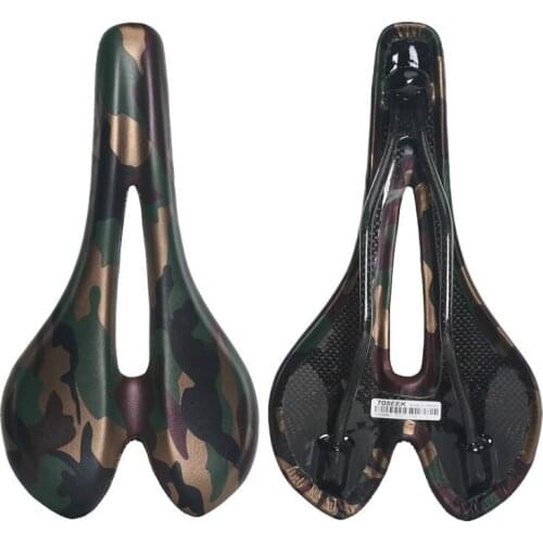 All carbon fiber mountain bike foreskin cushion road bike seat bag bicycle cushion camouflage saddle