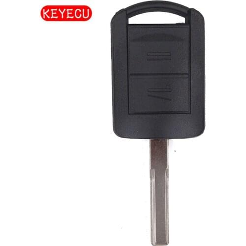 Keyecu 5pcs/lot * 2 Button Remote Key Shell Case Fob For Vauxhall Opel Corsa Agila Meriva Combo HU46/HU100/YM28/HU43 Blade