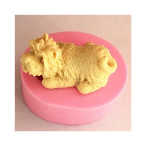 Puppy dog silicone soap mold clay decoration mould handmade tools