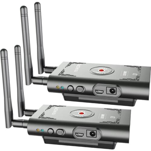 KUANI XM800 Wireless Transmission system with Intercom system 800FT Dual HDMI Transmitter for iPone and Monitor Receive