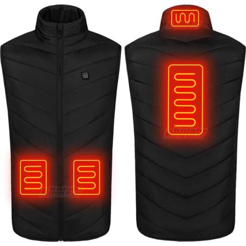 Self Heated Vest Body Warmer Heating Jacket Heated USB Battery Powered Womens Warm Vest Mens Thermal Winter Clothing Coat