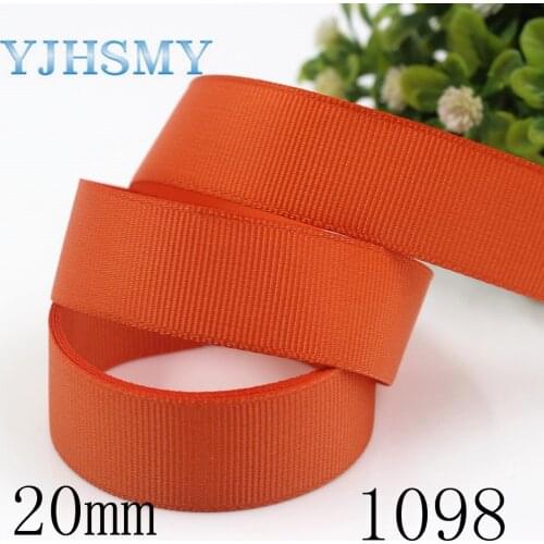 YJHSMY J-181007-L20mm-1098,20mm 10yards Solid Color Ribbons Thermal transfer Printed grosgrain Wedding Accessories DIY materials