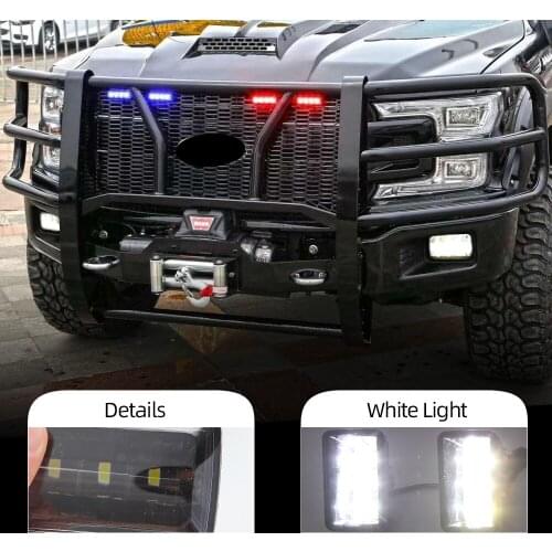 2PCS DRL LED Daytime Running Lights For Ford F150 2015 2016 2017 2018 2019 LED Fog Lights High Low Beam Light Fog Lamp
