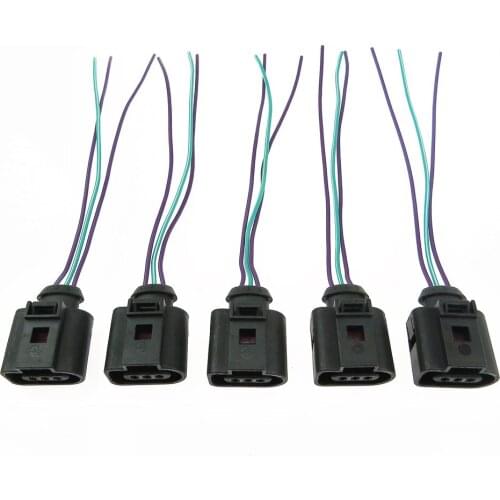 3pin Camshaft Cam Sensor&Oil Level Sensor Pigtail Plug Connector For vw Passat Golf For Audi A3 A4 A6 Q5 Q7 1J0973703 3B0973703G