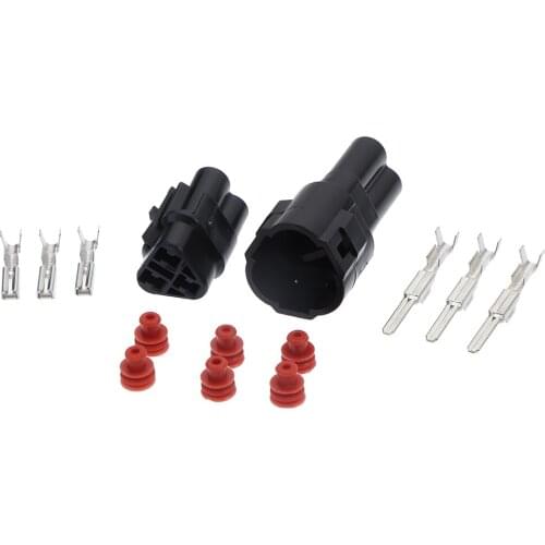 3 Pin Way 2.2 Male Female Waterproof Automotive Connector Sealed for Yamaha for Kawasaki for Suzuki 6187-3231 6180-3241