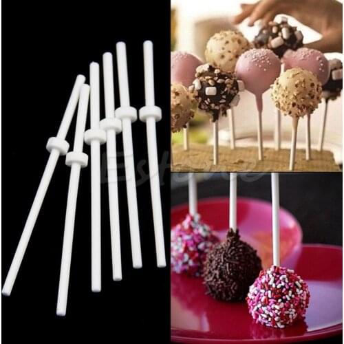 60 Pcs Pop Food Sucker Sticks Chocolate Cake Lollipop Sticks Sweet Candy Making