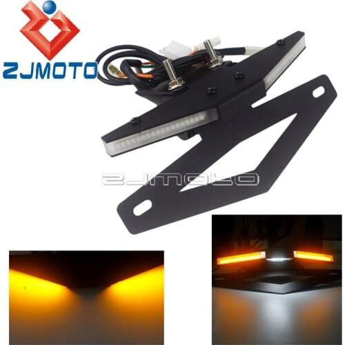 CNC Motorcycle Accessories LED Tail Tidy Fender Eliminator For Kawasaki Z1000 2010-2013 w/ License Plate Turn Signal Taillight