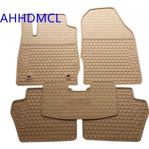 Car Rubber Floor Mats Anti-Slip Mat Carpets Feet Pad Custom Fit For Ford Fiesta 2009 2010 2011 2012 Left Hand Drive