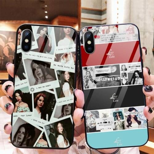 Lana Del Rey Lust for Life Phone Case Tempered glass For iphone 11 12 PRO MAX X XS XR 5C 6 6S 7 8 plus